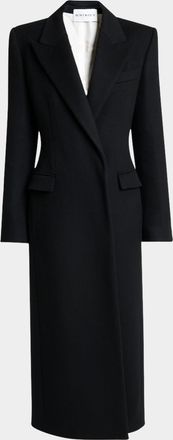 Givenchy Wool Double-Breasted Cinched Coat