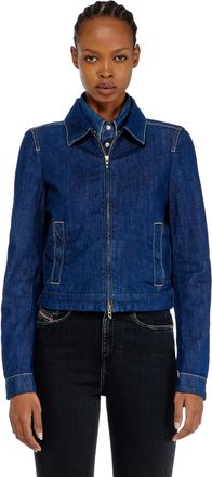Diesel Coach jacket in rinse denim - Denim Jackets - Woman - Blue