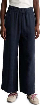 Marc O'Polo Denim Culotte MARC OPOLO DENIM, Damen, Gr. L, N-Gr, schwarz, Web, Obermaterial: 100% Lyocell, relaxed fit kn&ouml;chellang, Hosen Culotte, relaxed fit aus LENZIN