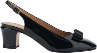 Ferragamo Vetty 55 - Dames - Pumps - Zwart - 36 1/2 EU - Leer - Schoenen