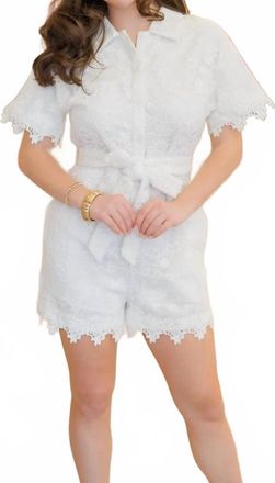 Line & Dot Womens Tosca Romper In White