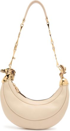 Chloé Chain Horse Leather Shoulder Strap - Ivory - One Size