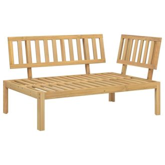 Berkfield Home Garden Pallet Corner Sofa Solid Wood Acacia in Brown
