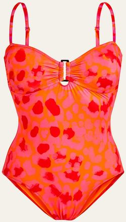 Vilebrequin Abstract Leopard Printed One-Piece Swimsuit