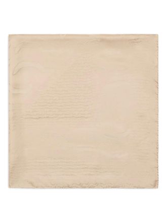 Giorgio Armani silk scarf - women - Mulberry Silk - One Size - Neutrals