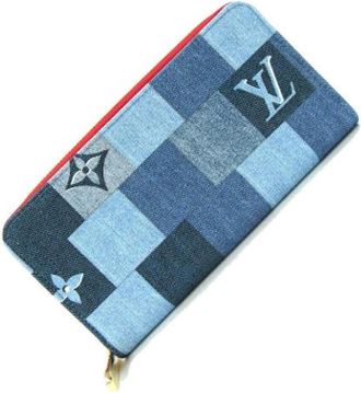 Louis Vuitton Pre-owned Wallets, female, Blue, Size: ONE SIZE Pre-owned Denim Wallet