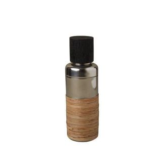 Be Home Arendal Rattan Cocktail Shaker in Black at Nordstrom