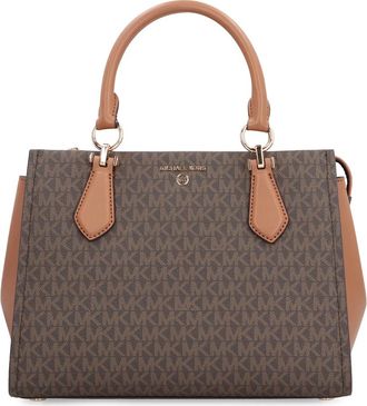 Michael Kors Marilyn PVC Handtas - Dames - Handtassen - Bruin - ONE Size - Polyester - Tassen