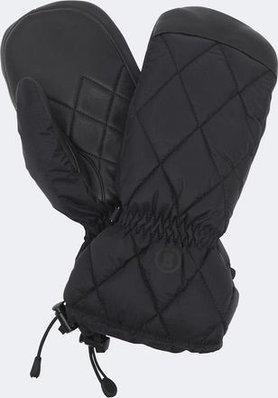 Bogner Selia leather-trimmed ski mittens