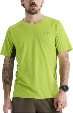 Arc'teryx Norvan Downword Logo T-Shirt - Heren - Outdoor shirts - Groen - L - Polyester - Fitness