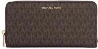 Michael Kors Stijlvolle Portemonnees en Kaarthouders - Dames - Portefeuilles - Bruin - ONE Size - Accessoires