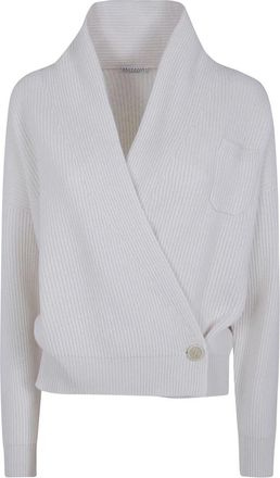 Brunello Cucinelli Dames, Truien, Wit, Maat: S