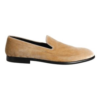 Dolce & Gabbana Instappers van su&egrave;de - Heren - Schoenen - Beige - Maat: 44 EU Su&egrave;de