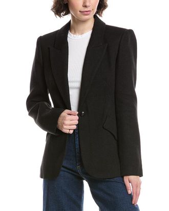 L'agence Lagence Chamberlain Linen-Blend Blazer