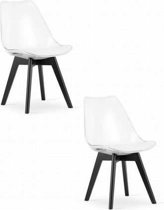 OEM Silla Mark - Patas Transparentes / Negras X 2