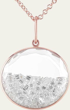 Moritz Glik Core 20 18K Rose Gold Kaleidoscope Shaker Pendant Necklace