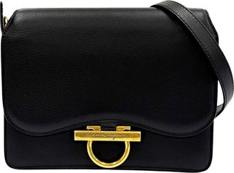 Ferragamo Pre-owned Ferragamo Leather Gancini Joanne Crossbody Ladies KVFP6F1RT31H7GKU