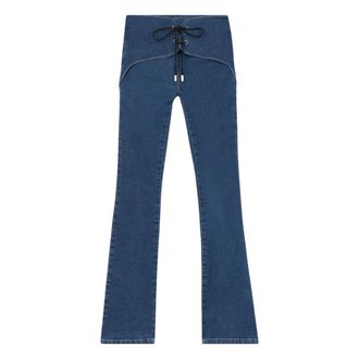 GCDS Gcds - Hello Kitty Flare Broek - Dames - Jeans - Blauw - Maat: W24 Denim