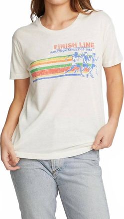 Chaser Marathon Bella Jersey Tee In Off-White