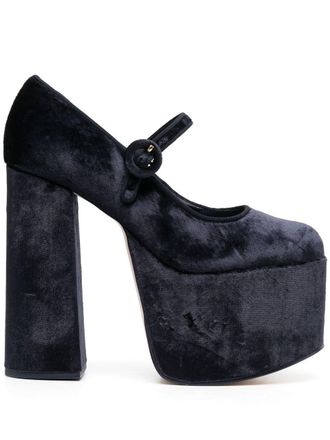 Cult Gaia Angelou 150mm platform pumps - Blue