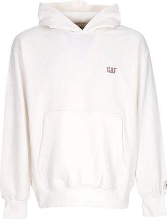 CAT Lichtgewicht Hoodie Sweatshirt met Bone Logo - Heren - Hoodies - Wit - L - Katoen - Hoodies & sweatvesten