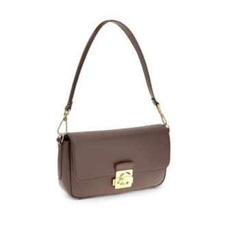 Coccinelle C-Me Lock Handtas - Dames - Schoudertassen - Grijs - ONE Size - Leer - Tassen