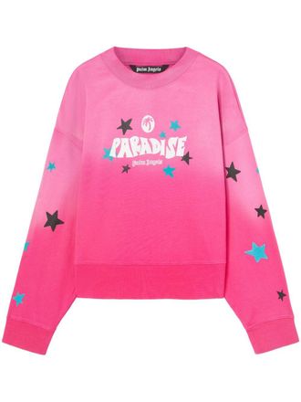 Palm Angels Sweater met print - Roze