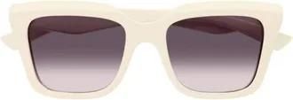 Alexander McQueen Violet Gradient Square Ladies Sunglasses AM0473SA 004 54