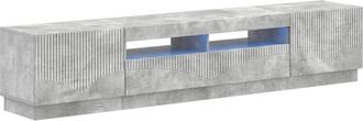 vidaXL Cabinet De Tv Led De 5 Piezas Gris Hormig&oacute;n Vidaxl