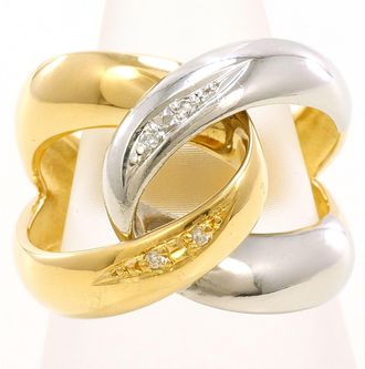 C&A Unbranded Platinum yellow gold yellow gold (18K) Platinum 900 Band Ring (Pre-Owned)