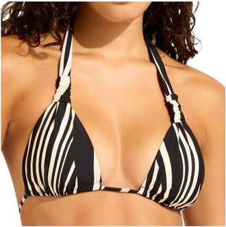 Seafolly Coastline Multi Fit Longline Tri Bikini-Top f&uuml;r Damen | orange