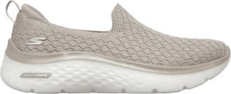 Skechers Womens Gowalk Hyper Burst Glimmer Hope Slip On Sneaker In Taupe