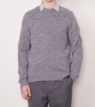Officine G&eacute;n&eacute;rale Seamless Pullover Sweater In Mid Light Grey