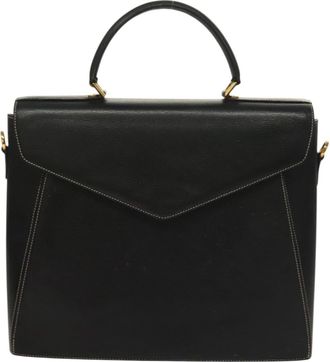 Ferragamo Black Leather Handbag (Pre-Owned)