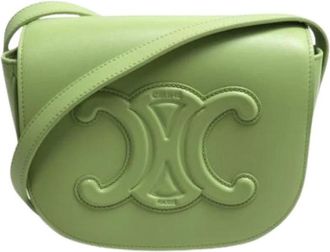 Celine Pre-owned Cross Body Bags, female, Green, Size: ONE SIZE Pre-owned Vintage Shoulder Bag