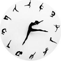 OEM Reloj De Pared Decorativo Para Yoga De 30 Cm, Negro - Crezuo