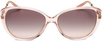 Bulgari Pink Gradient Grey Cat Eye Ladies Sunglasses BV8244 54703B 56