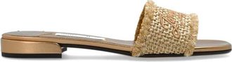 Jimmy Choo London Joa Flat - Dames - Sandalen - Geel - 39 EU - Schoenen