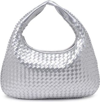 Urban Expression Adela Woven Faux Leather Hobo Bag