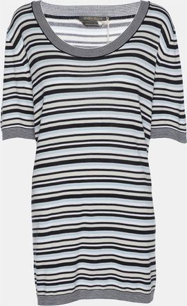 Marina Rinaldi Multicolor Stripe Stretch Knit Top
