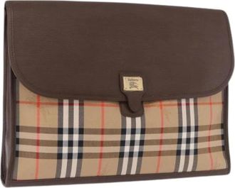 Burberry Borsa a mano Pre-owned in tela - - Pre-owned - Donna - Beige - ONE SIZE