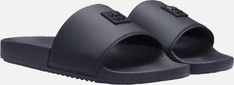 HUGO BOSS Mens HUGO Timein Sliders, Dark Blue - Black/Black - Size: 11