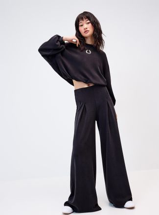 Twik Womens Peach-skin wide-leg pant