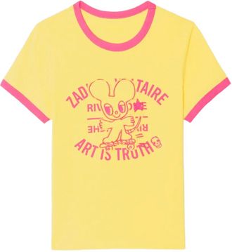 Zadig&Voltaire Woos Ringer graphic T-shirt - Yellow