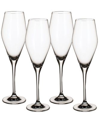 Villeroy & Boch Set Of 4 La Divina Champagne Flutes