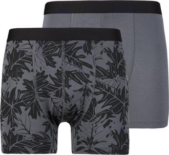Stoic TrosaSt. Boxer long 2-Pack Kunstfaserunterw&auml;sche f&uuml;r Herren | grau