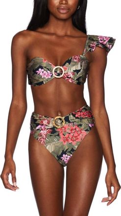 Beach Riot Rita Ruffle Sleeve Top In Orchid