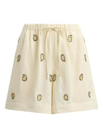 Polo Ralph Lauren drawstring beaded paisley shorts - Neutrals