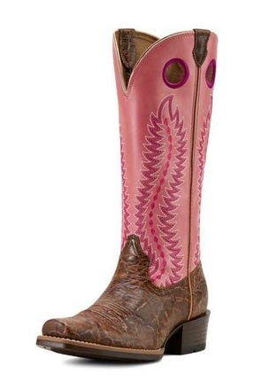 Ariat Junction Cowboy Boot in Jasper Blush/Pink Topaz at Nordstrom Rack, Size 6