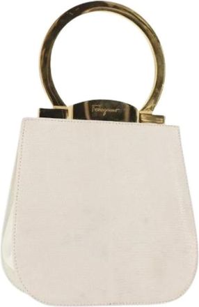 Ferragamo Pre-owned Handbags, female, White, Size: ONE SIZE Pre-owned Handbag